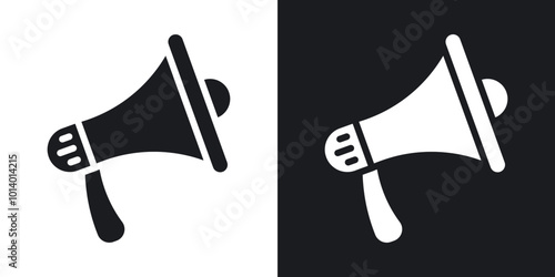 Megaphone vector flat icon set.eps