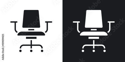 Office chair vector flat icon set.eps