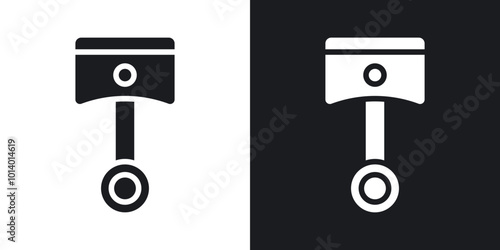 Piston vector flat icon set.eps