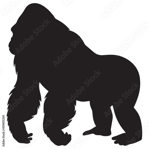 gorilla silhouette photo