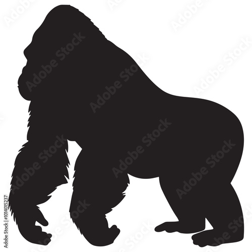 gorilla silhouette photo