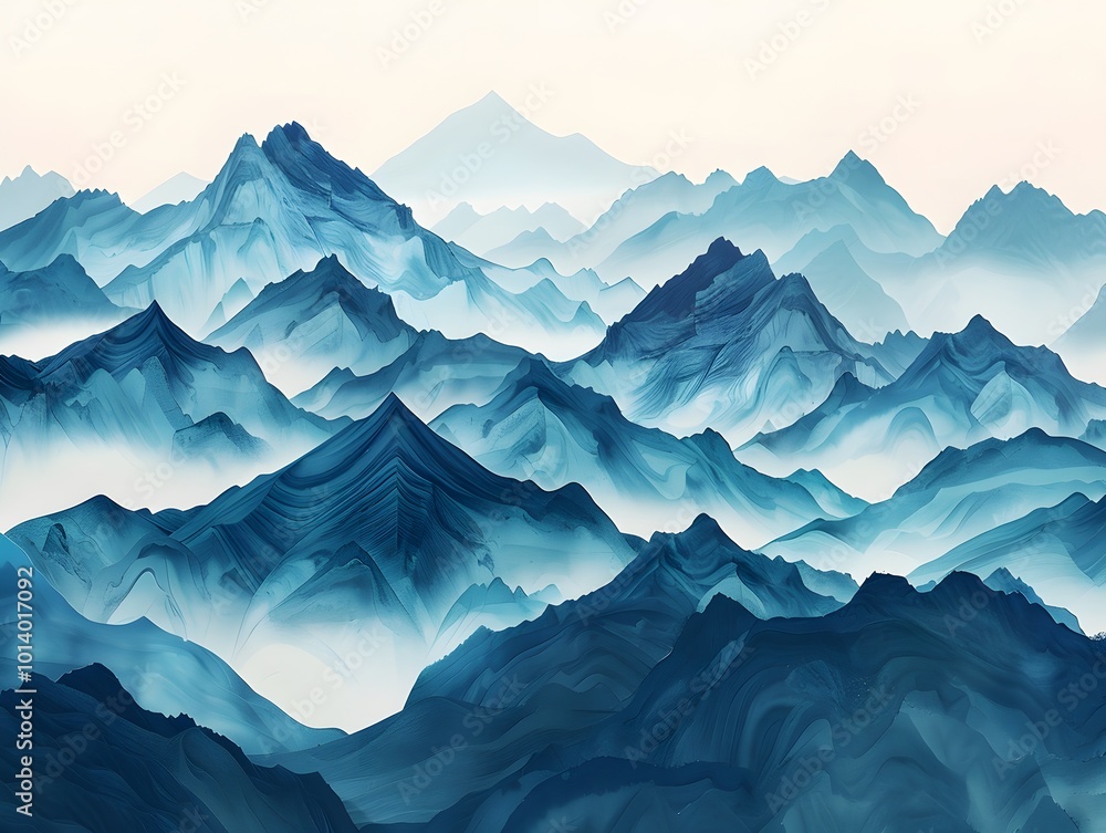 Discover the Beauty of Layered Mountain Ranges Discover the Beauty of Layered Mountain Ranges
