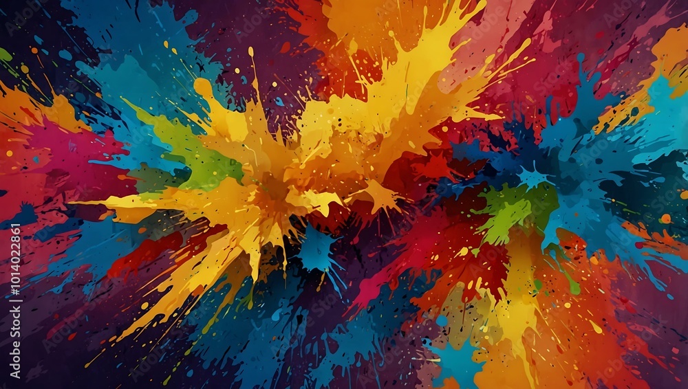 Abstract colorful background featuring splashes. Abstract colorful background featuring splashes.