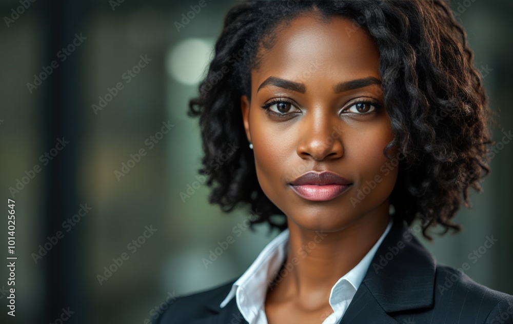 Corporate leader with a strong, serious expression Corporate leader with a strong, serious expression