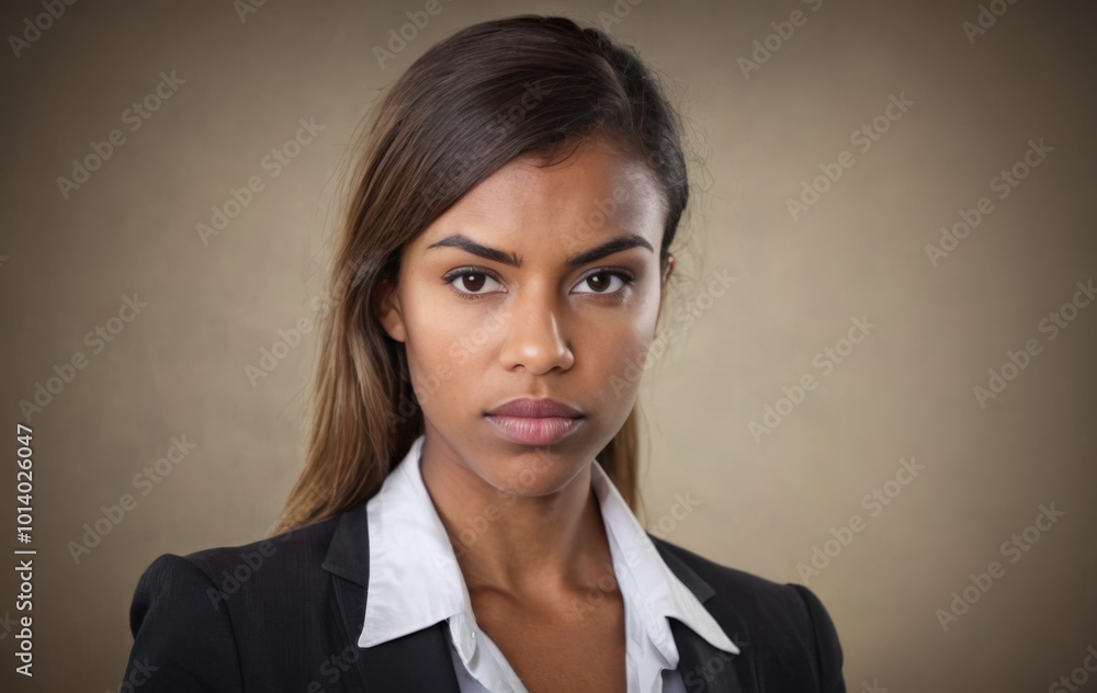 Young executive projecting confidence and strength Young executive projecting confidence and strength