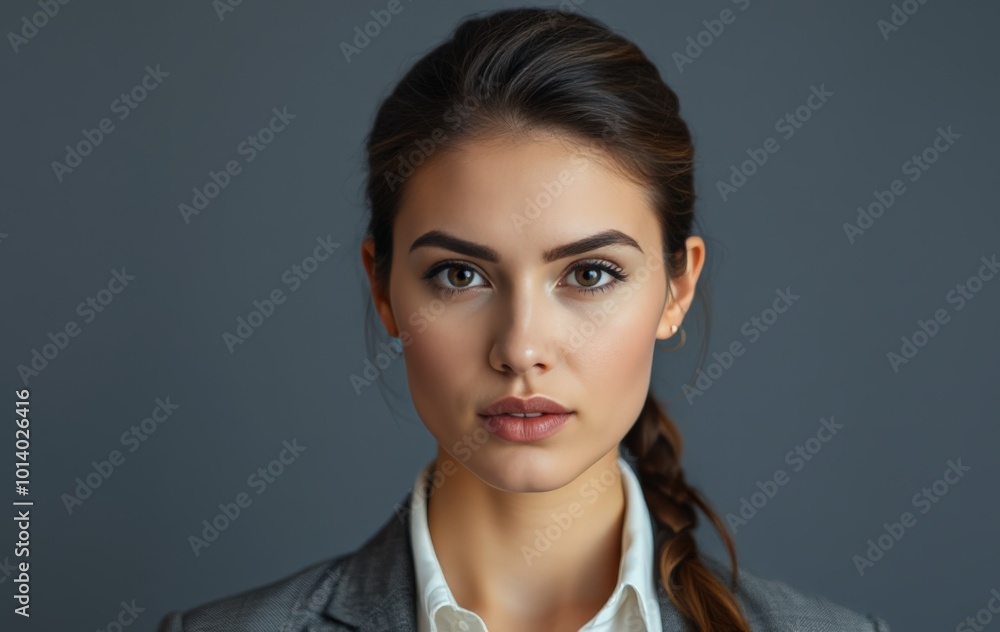 Young executive projecting confidence and strength Young executive projecting confidence and strength