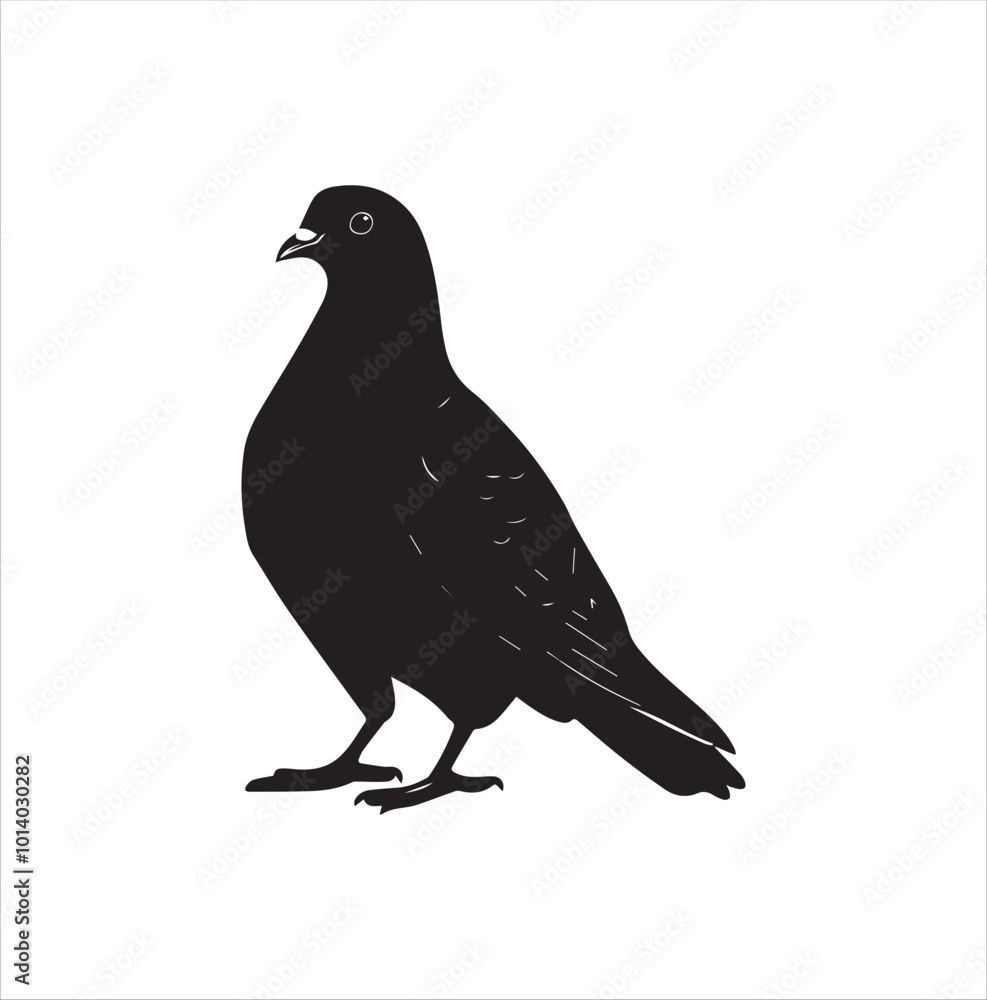 pigeon isolated on white background pigeon isolated on white background