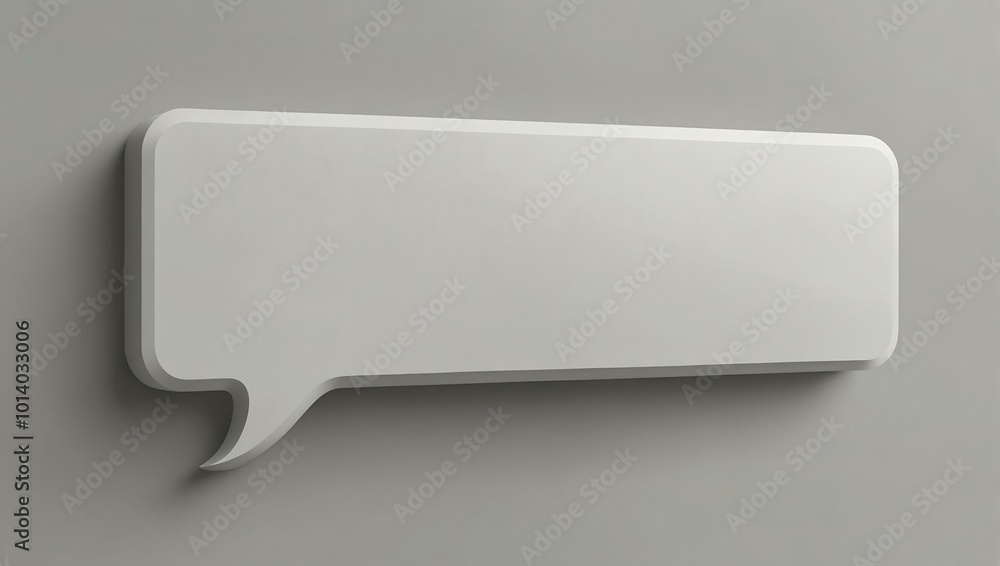 Blank rectangular speech bubble on white. Blank rectangular speech bubble on white.