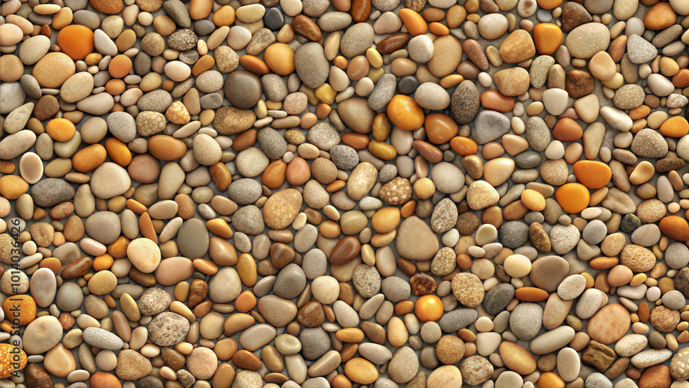 Pebble Ground Texture, Natural and Earthy Surface Pebble Ground Texture, Natural and Earthy Surface