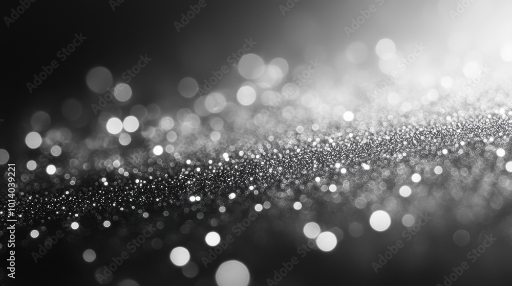 A close up of a black and white of a glittery background A close up of a black and white of a glittery background