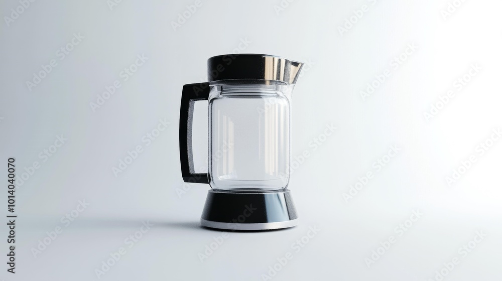 Blender with a Glass Jar on a White Background Ideal for Smoothies and Kitchen Blending Tasks Generative AI