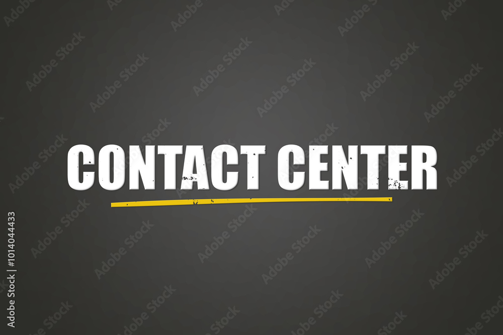 Contact Center. A blackboard with white text. Illustration with grunge text style. Contact Center. A blackboard with white text. Illustration with grunge text style.