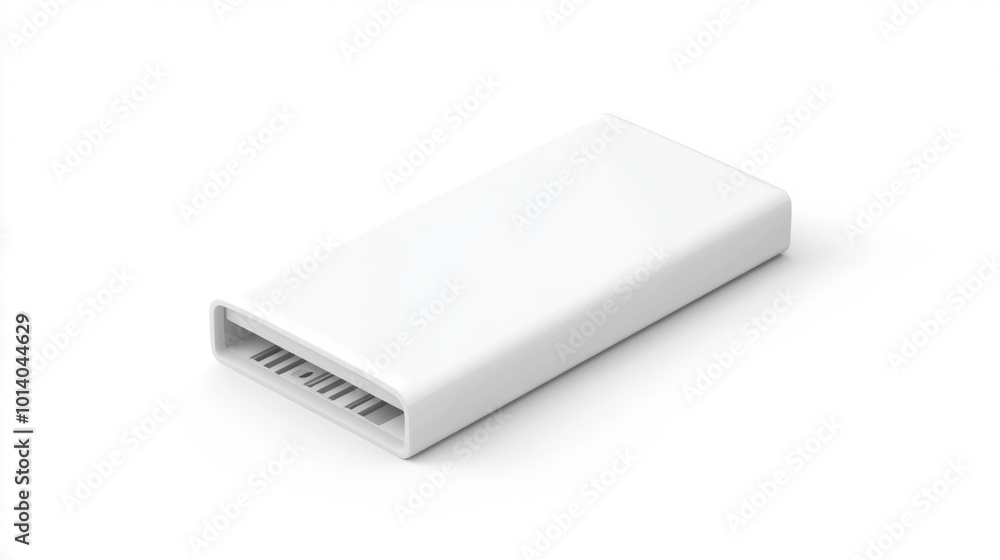 USB flash drive on a white background isolated clean design minimalistic style high-resolution realistic rendering Generative AI USB flash drive on a white background isolated clean design minimalistic style high-resolution realistic rendering Generative AI