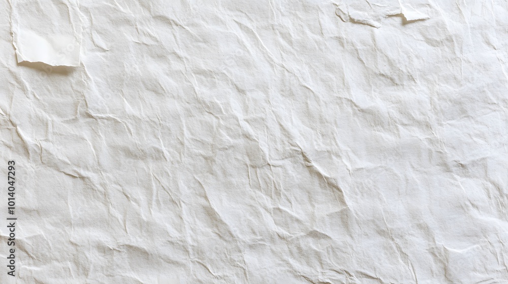Obraz premium Seamless white watercolor paper background with a thick, rough kraft card stock texture