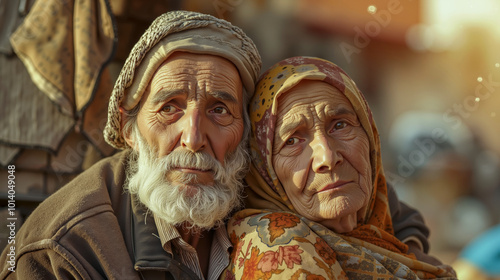 A man and a woman are sitting next to each other