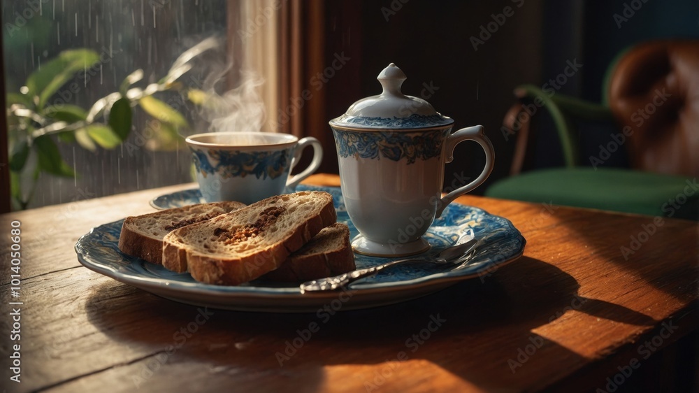 The rich hues and soft textures of this room corner are complemented by a luxurious coffee cup The rich hues and soft textures of this room corner are complemented by a luxurious coffee cup
