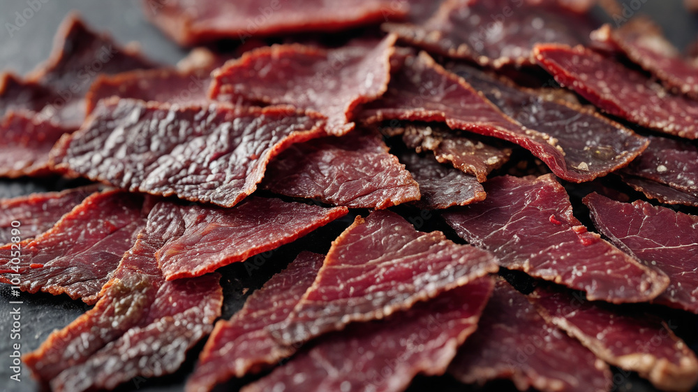Gourmet beef jerky, crafted with premium cuts and rich, bold flavors, Generative AI Gourmet beef jerky, crafted with premium cuts and rich, bold flavors, Generative AI