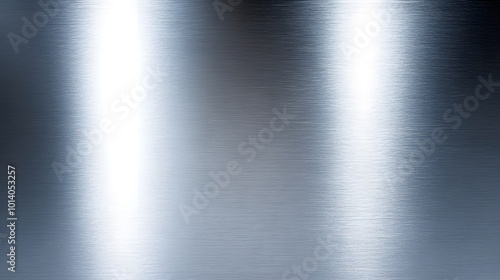Wallpaper Mural Silver metal texture of brushed stainless steel plate, displaying a sleek, reflective surface with light reflections that emphasize the texture Torontodigital.ca