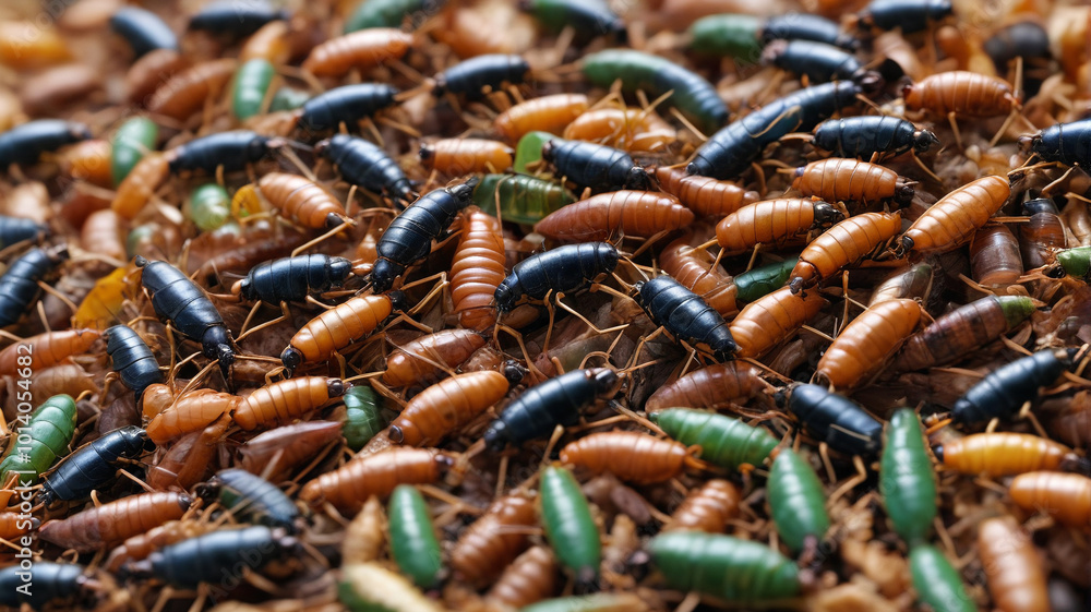 Gourmet edible insects, a sustainable delicacy with rich protein and unique flavors, Generative AI Gourmet edible insects, a sustainable delicacy with rich protein and unique flavors, Generative AI