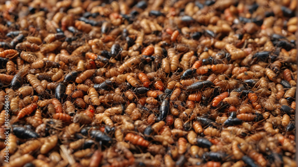 Innovative insect cuisine, blending crunchy textures and robust taste for adventurous eaters, Generative AI Innovative insect cuisine, blending crunchy textures and robust taste for adventurous eaters, Generative AI