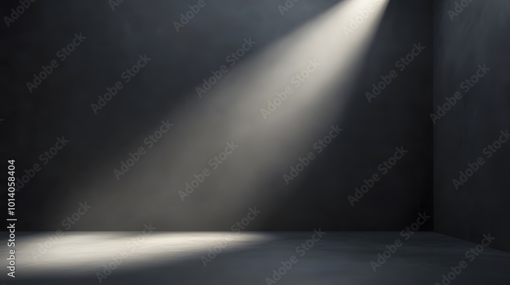 Soft gray studio room background with grey floor and spotlight Soft gray studio room background with grey floor and spotlight