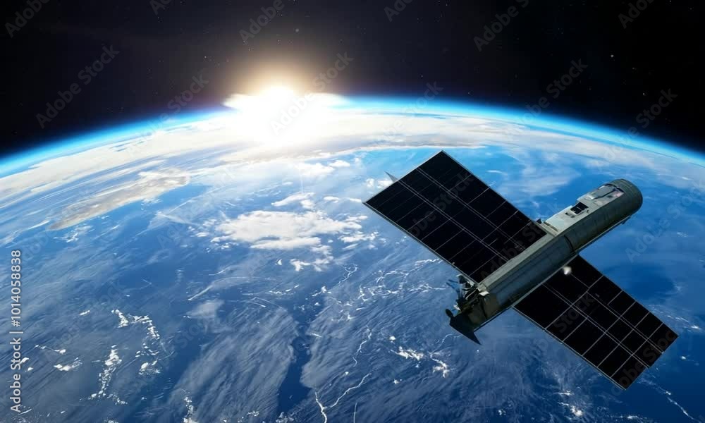 earth and satellite earth and satellite