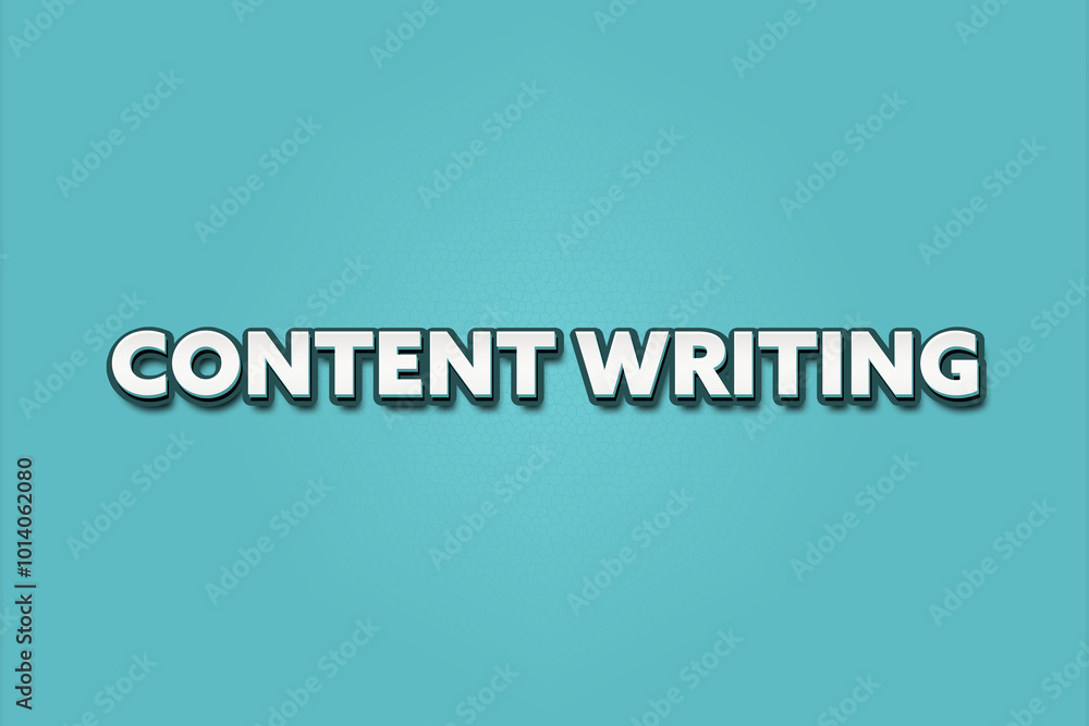 Content Writing. A Illustration with white text isolated on light green background. Content Writing. A Illustration with white text isolated on light green background.