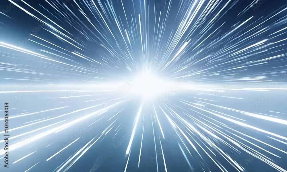 Bright White Cosmic Explosion with Light Streaks Bright White Cosmic Explosion with Light Streaks