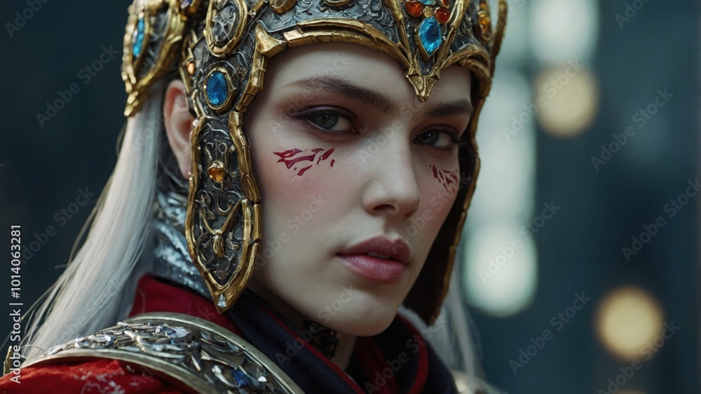 The dynamic presence of a character from an online game, highlighted in an action-packed scene The dynamic presence of a character from an online game, highlighted in an action-packed scene