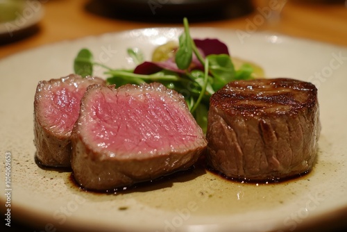 Kobe A4 Tenderloin. Kobe beef is some of the rarest and most highly-prized varieties of wagyu, and commonly fetches some of the highest price tags for beef in the world - generative ai