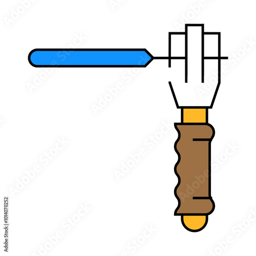 holder for electrodes line icon vector. holder for electrodes sign. isolated symbol illustration