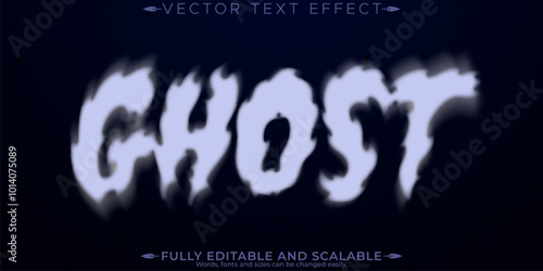 Halloween monster text effect, editable horror and scary text style