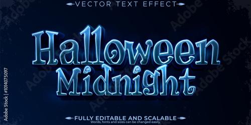 Halloween monster text effect, editable horror and scary text style