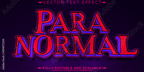 Halloween monster text effect, editable horror and scary text style