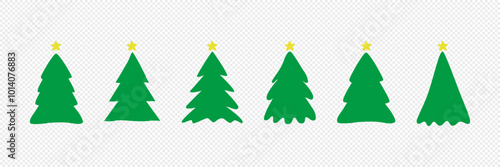 Christmas tree. Christmas. New year. Christmas tree on a white background. Vector.