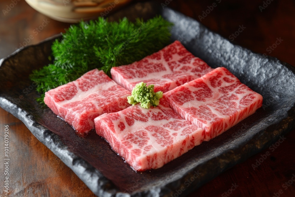Beef, Wagyu Beef, Lean Meat, Raw Meat, Fresh Meat - generative ai Beef, Wagyu Beef, Lean Meat, Raw Meat, Fresh Meat - generative ai