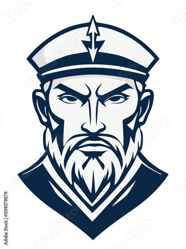 Vintage sailor vector design, nautical heritage or maritime tattoo style. Ideal for emblem or logo.