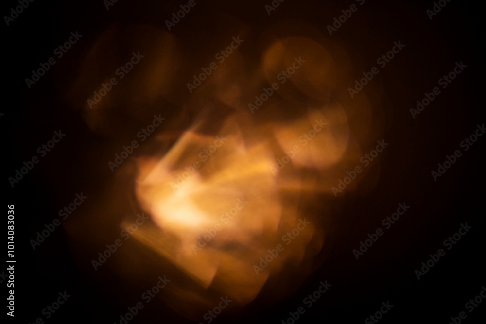 custom made wallpaper toronto digitalAbstract light shapes on dark background in warm orange color. Background for design and special effects.