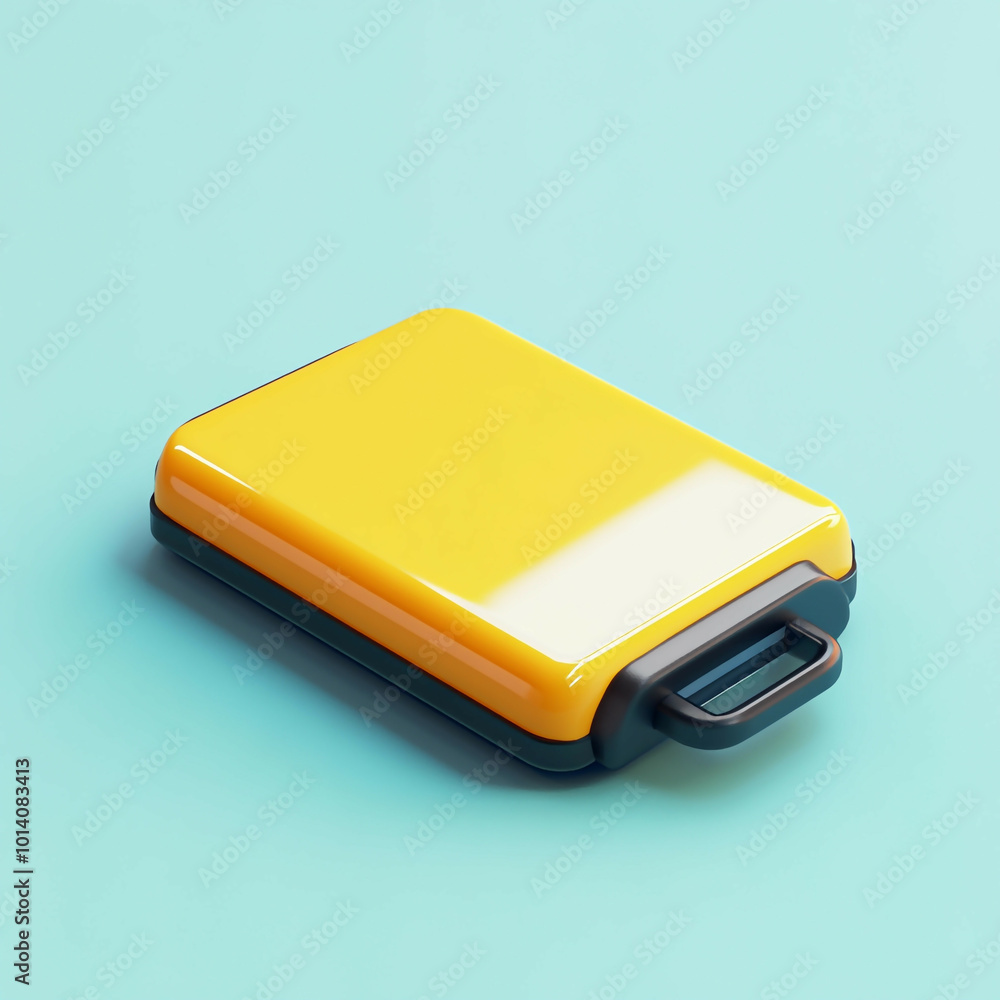 3D External Hard Drive Icon: Portable Data Storage Illustration Logo 3D External Hard Drive Icon: Portable Data Storage Illustration Logo