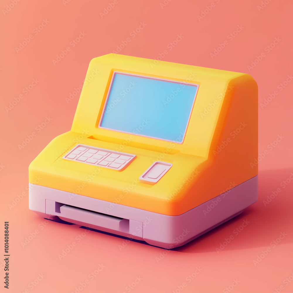 3D Printer Icon: Office and Home Printing Device Illustration Logo 3D Printer Icon: Office and Home Printing Device Illustration Logo