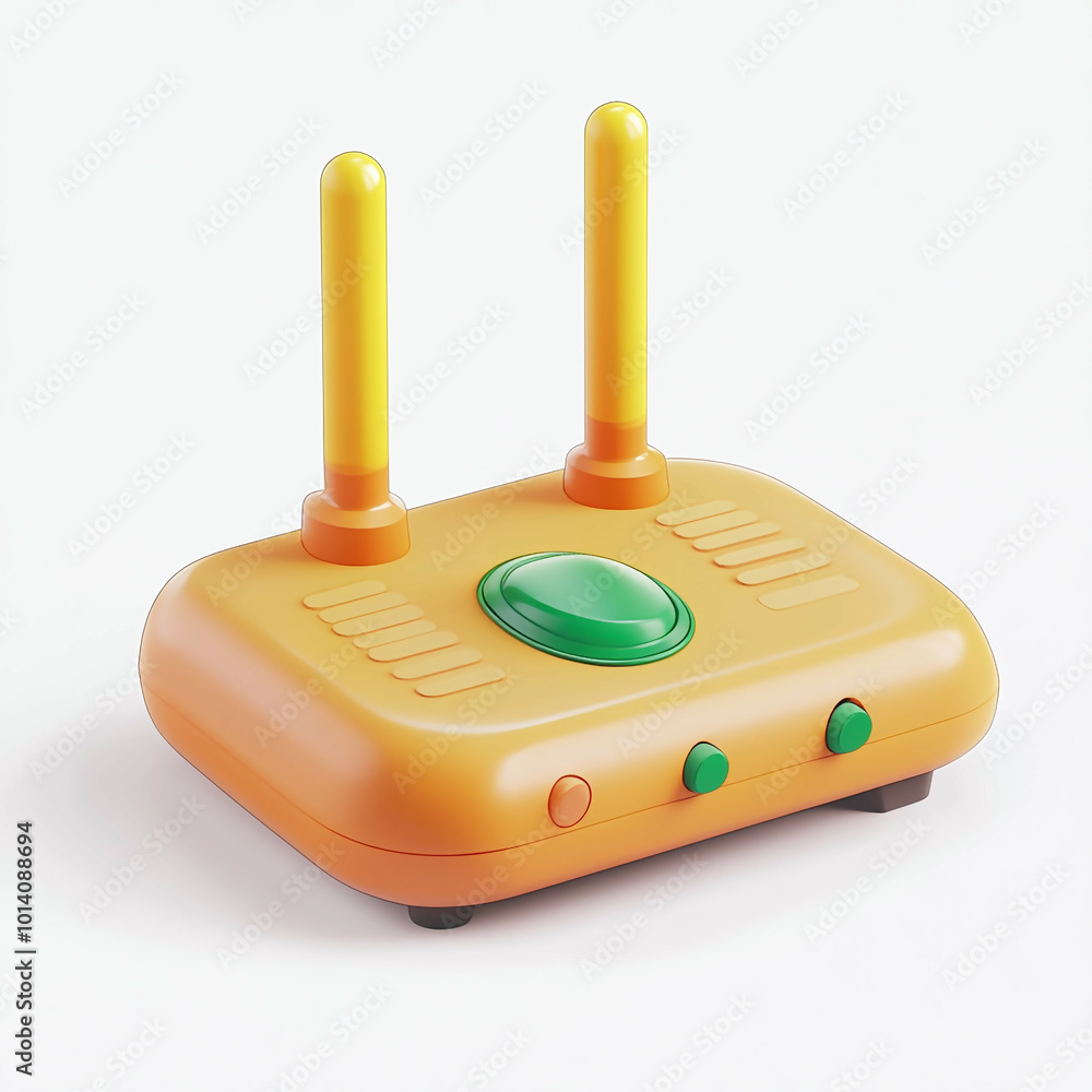3D Router Icon: Internet and Wi Fi Connectivity Device Illustration Logo 3D Router Icon: Internet and Wi Fi Connectivity Device Illustration Logo