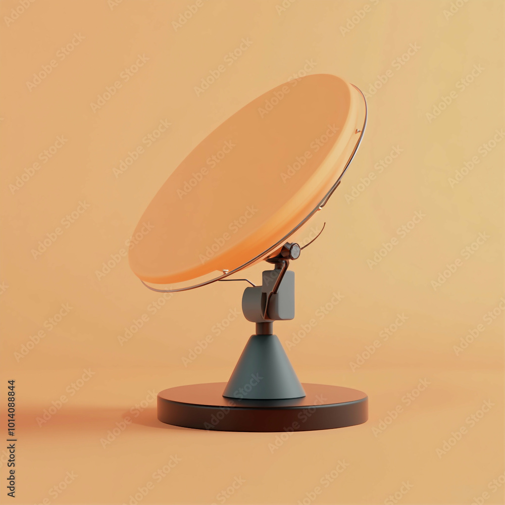 3D Satellite Dish Icon: Communication and Signal Receiver Illustration Logo 3D Satellite Dish Icon: Communication and Signal Receiver Illustration Logo