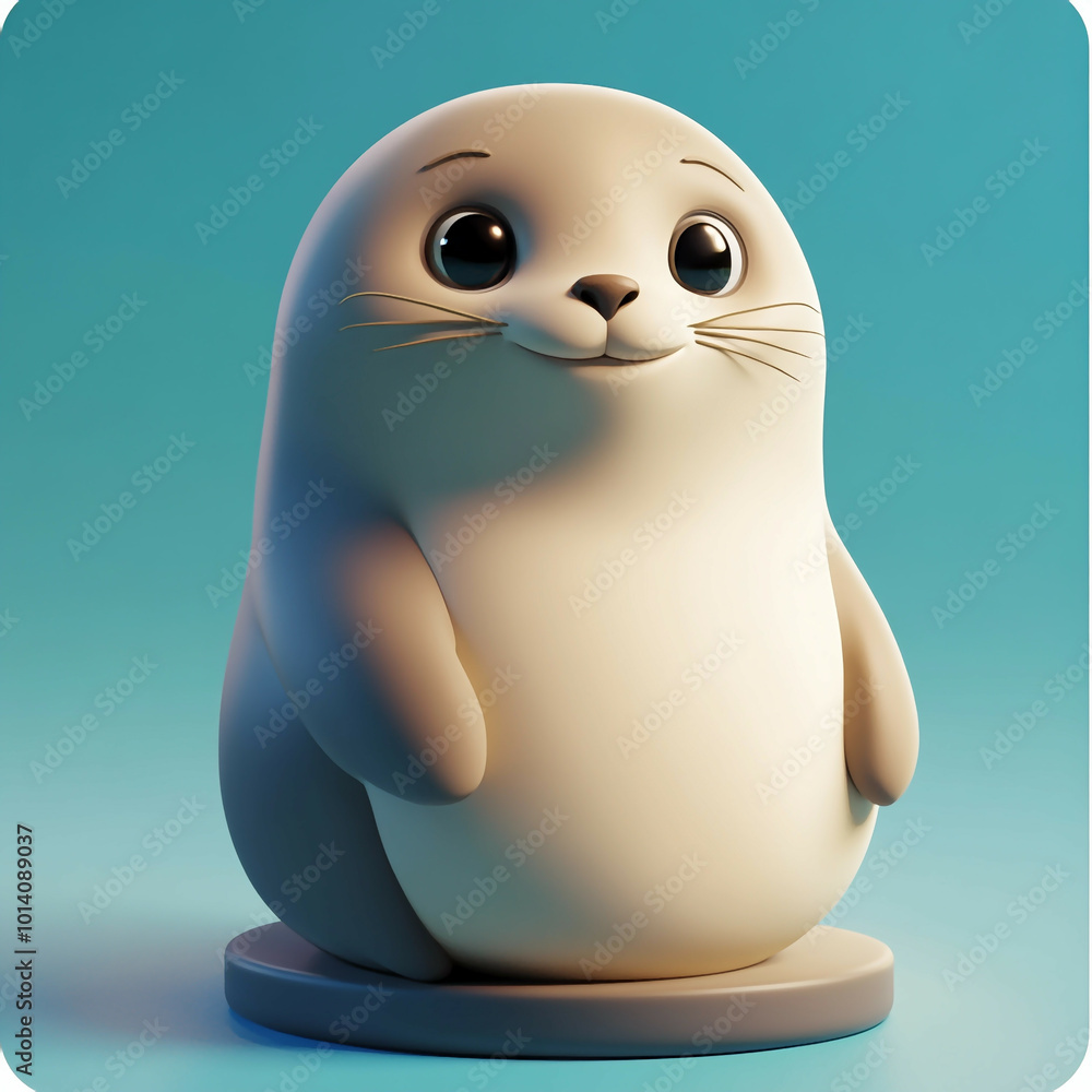 3D Sea Lion Icon: Marine and Playful Mammal Illustration Logo 3D Sea Lion Icon: Marine and Playful Mammal Illustration Logo