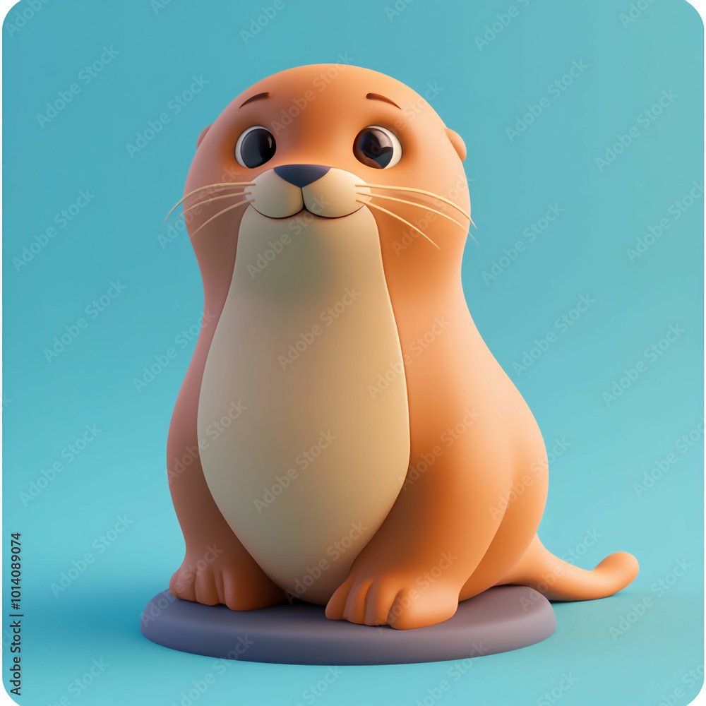 3D Sea Lion Icon: Marine and Playful Mammal Illustration Logo 3D Sea Lion Icon: Marine and Playful Mammal Illustration Logo