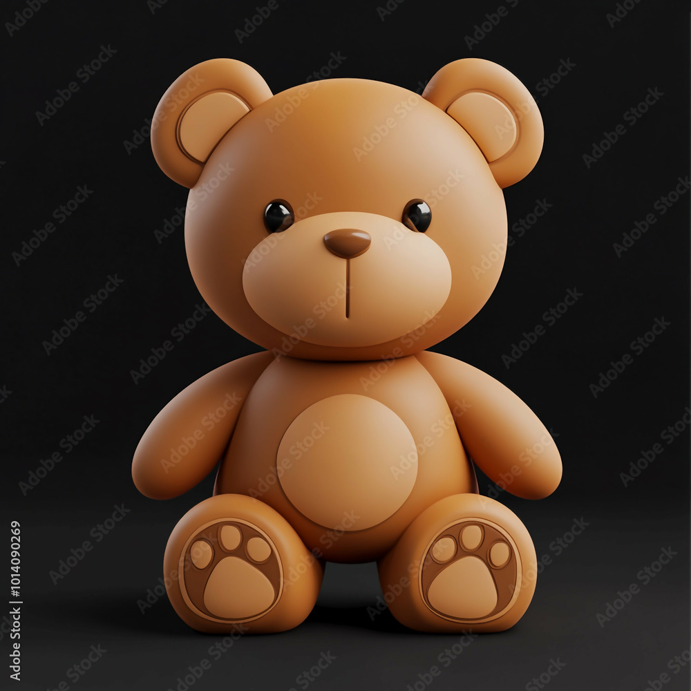 3D Teddy Bear Icon: Classic and Cuddly Toy Illustration Logo 3D Teddy Bear Icon: Classic and Cuddly Toy Illustration Logo