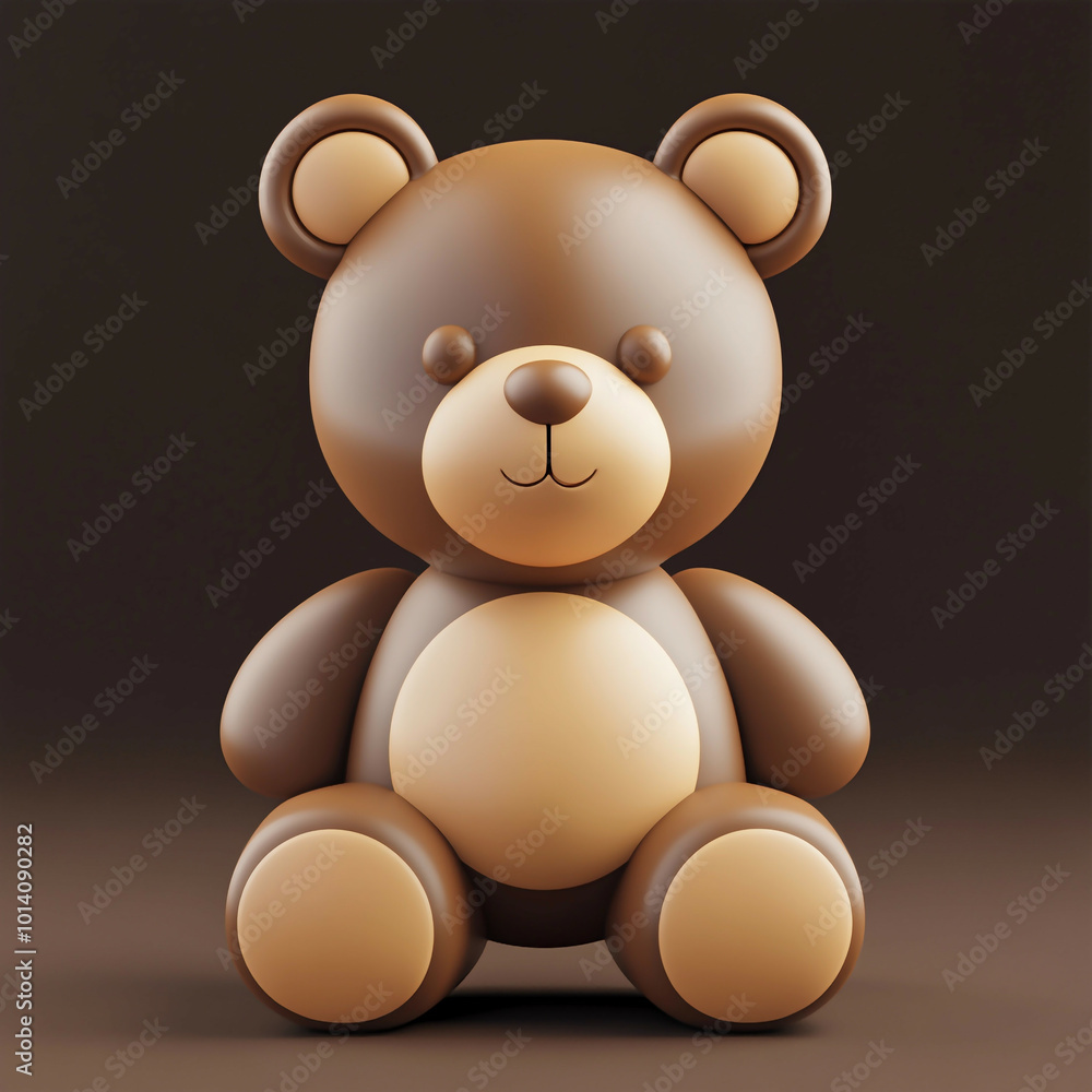 3D Teddy Bear Icon: Classic and Cuddly Toy Illustration Logo 3D Teddy Bear Icon: Classic and Cuddly Toy Illustration Logo
