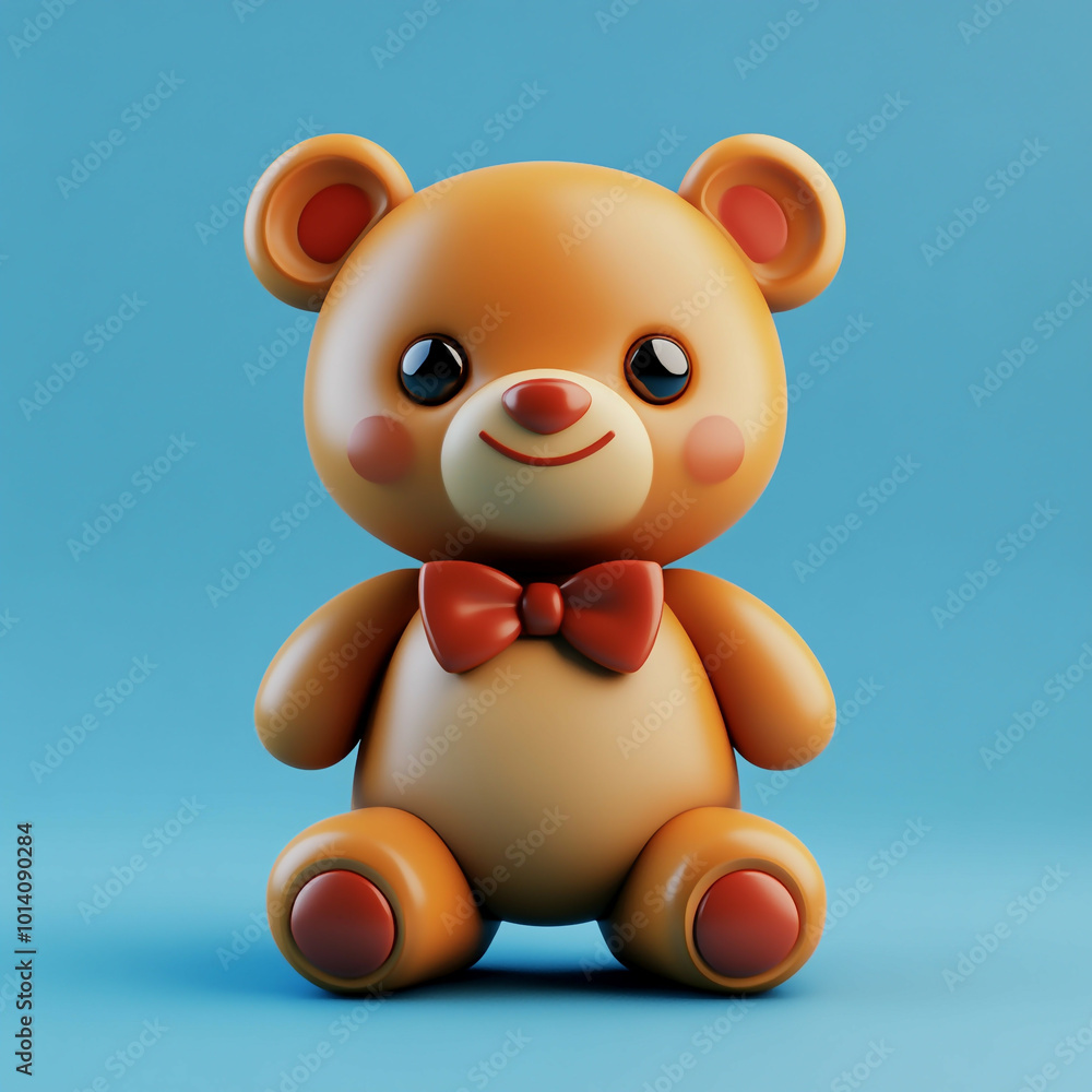 3D Teddy Bear Icon: Classic and Cuddly Toy Illustration Logo 3D Teddy Bear Icon: Classic and Cuddly Toy Illustration Logo