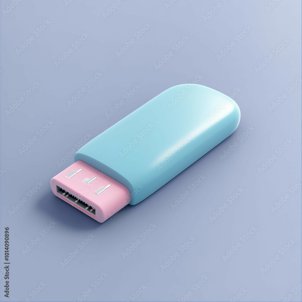 3D USB Drive Icon: Portable Data Storage Device Illustration Logo 3D USB Drive Icon: Portable Data Storage Device Illustration Logo