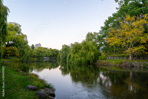 北海道　中島公園の風景