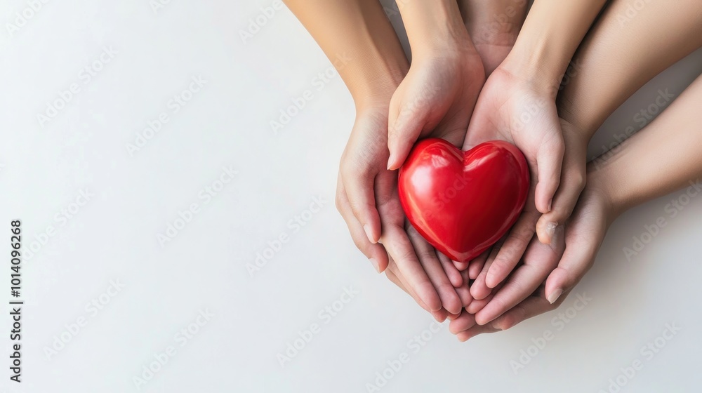 Fototapeta premium Hands Holding a Heart